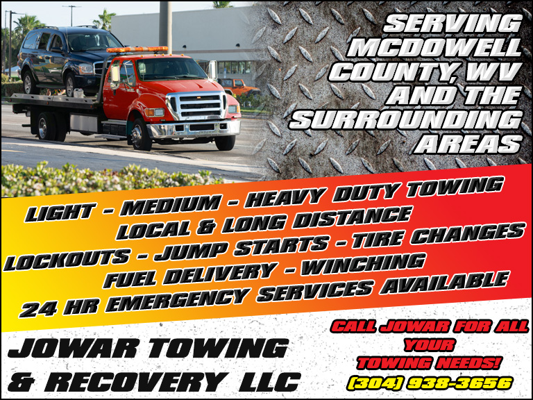 JOWAR TOWING & RECOVERY, MCDOWELL COUNTY, WV