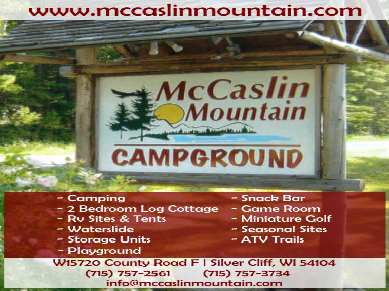 MCCASLIN MOUNTAIN CAMPGROUND, MARINETTE COUNTY, WI