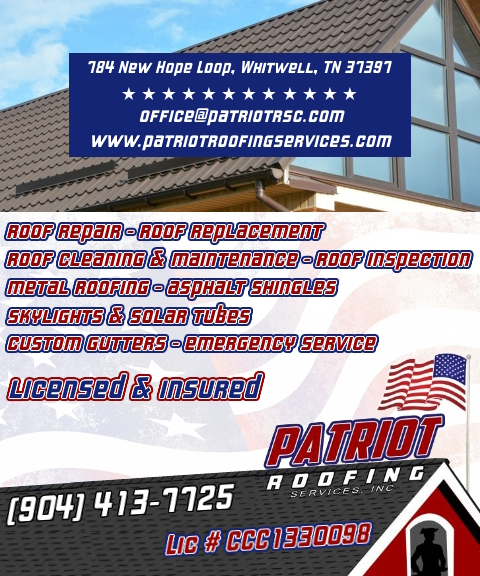 PATRIOT ROOFING SERVICES, DUVAL COUNTY, FL