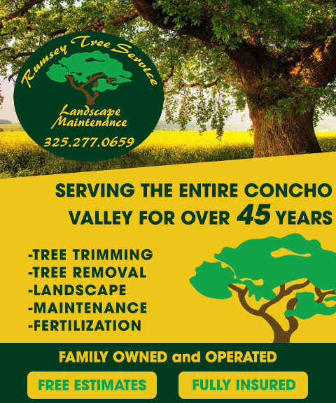 RUMSEY LANDSCAPING & TREE SERVICE, TOM GREEN COUNTY, TX