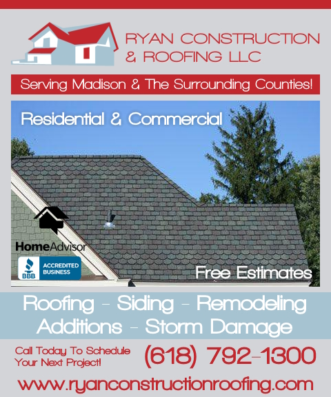 RYAN CONSTRUCTION & ROOFING, MADISON COUNTY, IL