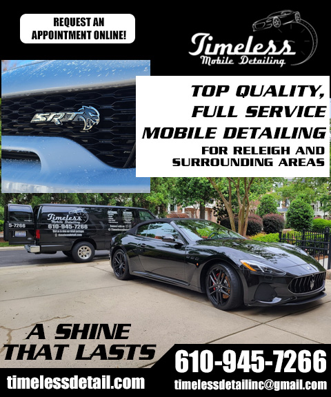 timeless mobile detailing, WAKE COUNTY, NC