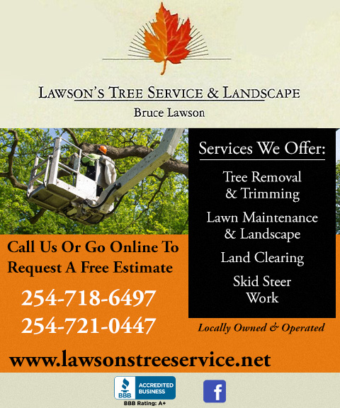 LAWSON’S TREE SERVICE & LANDSCAPING, MILAM COUNTY, TX