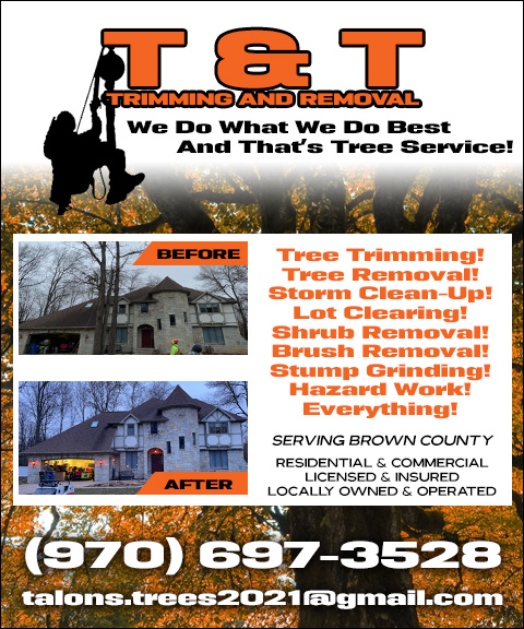 T & T TRIMMING & REMOVAL, BROWN COUNTY, WI