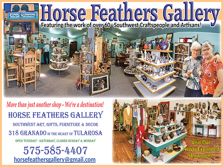 HORSE FEATHERS GALLERY, OTERO COUNTY, NM