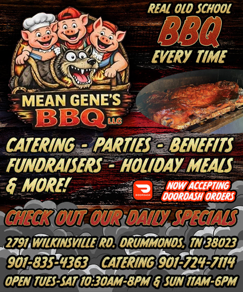 MEAN GENE’S BBQ, TIPTON COUNTY, TN