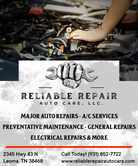 RELIABLE REPAIR AUTO CARE, LAWRENCE COUNTY, TN