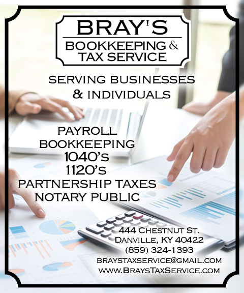 BRAY’S BOOKKEEPING & TAX SERVICE, BOYLE COUNTY, KY