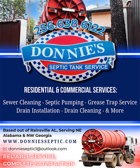 DONNIE’S SEPTIC TANK & GREASE TRAP SERVICE, DADE COUNTY, GA