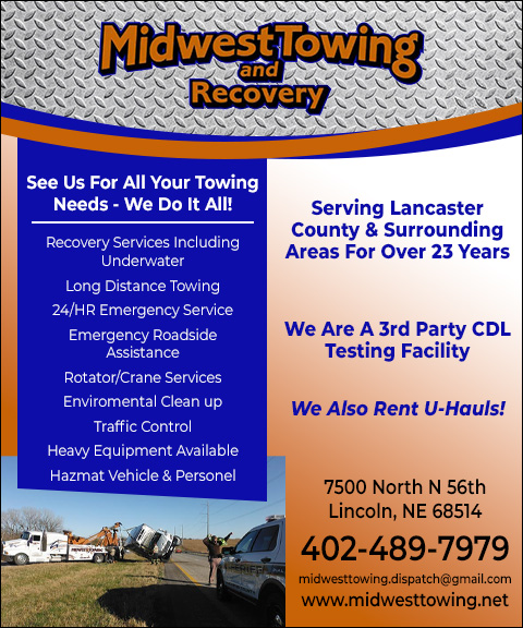 MIDWEST TOWING & RECOVERY, LANCASTER COUNTY, NE