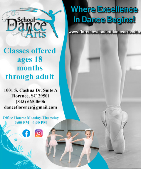 SCHOOL OF DANCE ARTS, FLORENCE COUNTY, SC