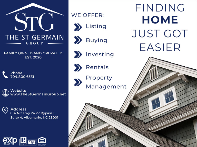 SHEILA ST. GERMAIN – THE ST. GERMAIN GROUP LLC – BROKERED BY EXP REALTY, NC STATE