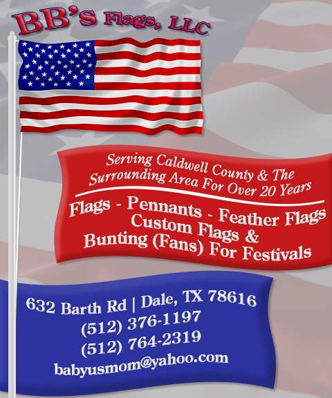 BB’S FLAGS, CALDWELL COUNTY, TX