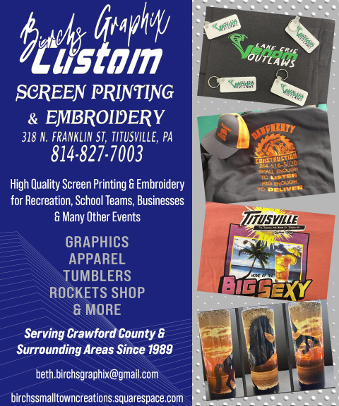 BIRCH’S GRAPHIX AND SMALL TOWN CREATIONS, CRAWFORD COUNTY, PA