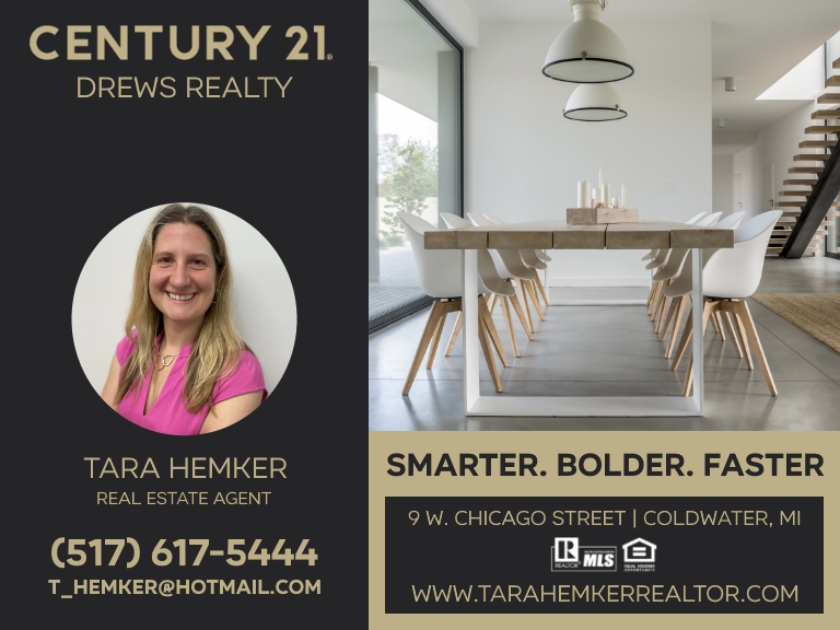 TARA HEMKER – CENTURY 21 DREWS REALTY, BRANCH COUNTY, MI