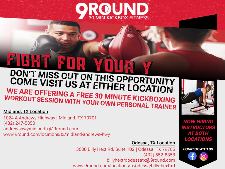 9ROUND KICKBOXING, ECTOR COUNTY, TX