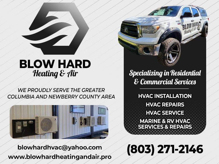 BLOW HARD HEATING & AIR, NEWBERRY COUNTY, SC