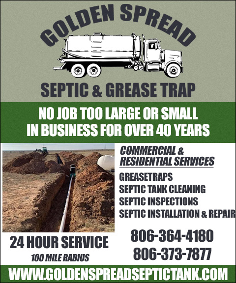 GOLDEN SPREAD SEPTIC TANK & PUMPING SERVICE, RANDALL COUNTY, TX