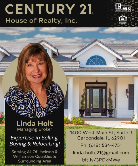 LINDA HOLT – CENTURY 21 HOUSE OF REALTY, JACKSON COUNTY, IL