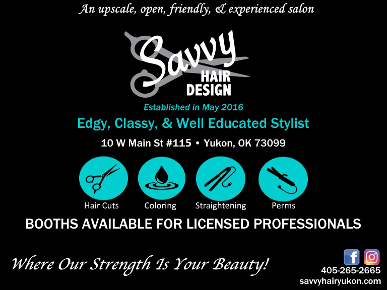 SAVVY HAIR DESIGN LLC, CANADIAN COUNTY, OK