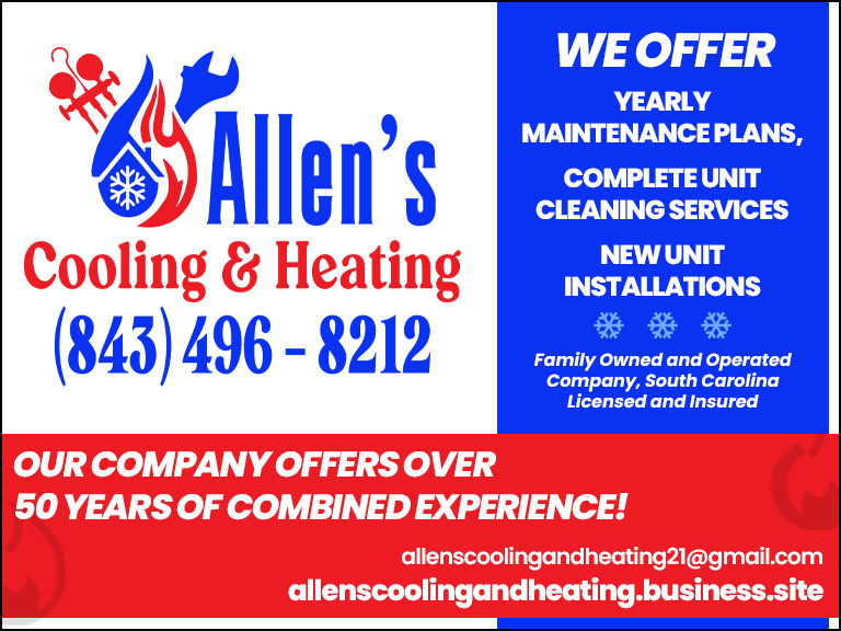 ALLEN’S COOLING AND HEATING, FLORENCE COUNTY, SC