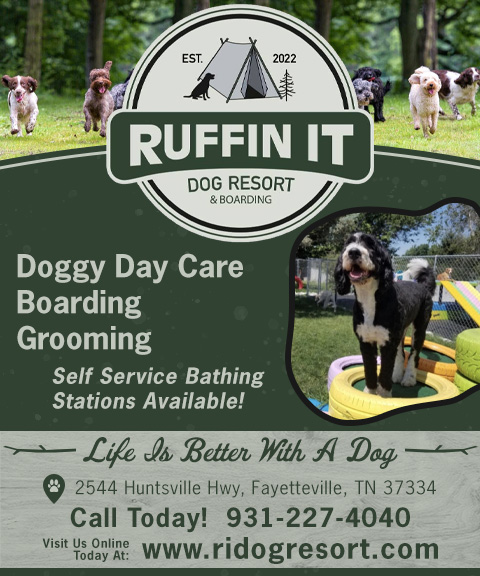RUFFIN IT DOG RESORT AND BOARDING, LINCOLN COUNTY, TN