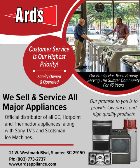 ARD’S APPLIANCE SALES AND SERVICE, SUMTER COUNTY, SC