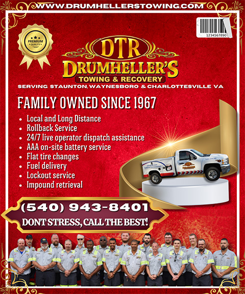 DRUMHELLER’S TOWING & RECOVERY, AUGUSTA COUNTY, VA