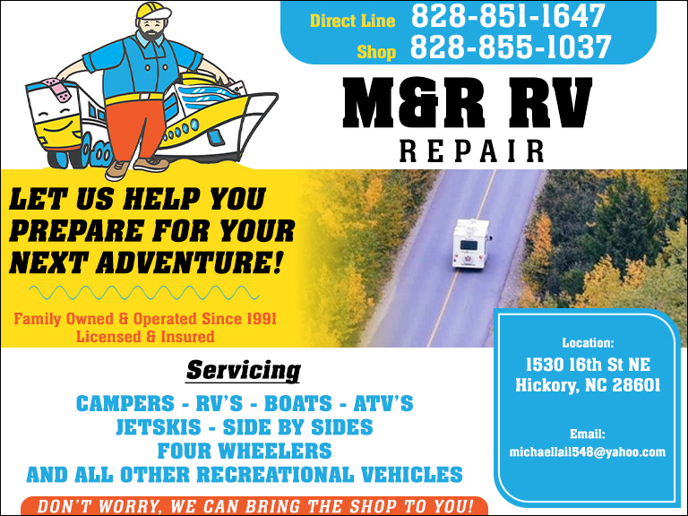 M & R RV REPAIR, IREDELL COUNTY, NC