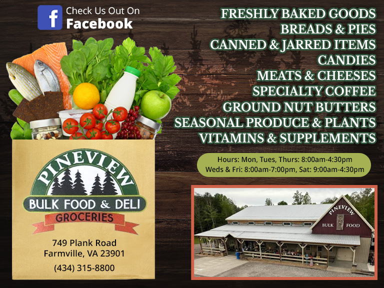 PINEVIEW BULK FOOD AND DELI, Prince Edward COUNTY, VA