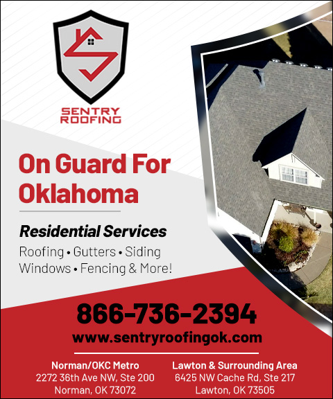 SENTRY ROOFING, CLEVELAND COUNTY, OK
