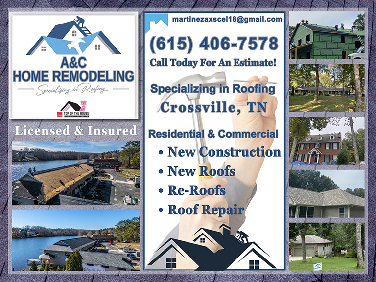 A & C HOME REMODELS & ROOFING, Cumberland COUNTY, TN