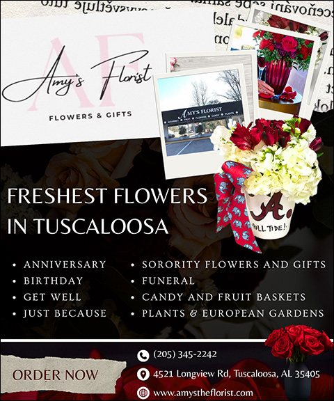 AMY’S FLORIST, TUSCALOOSA COUNTY, AL