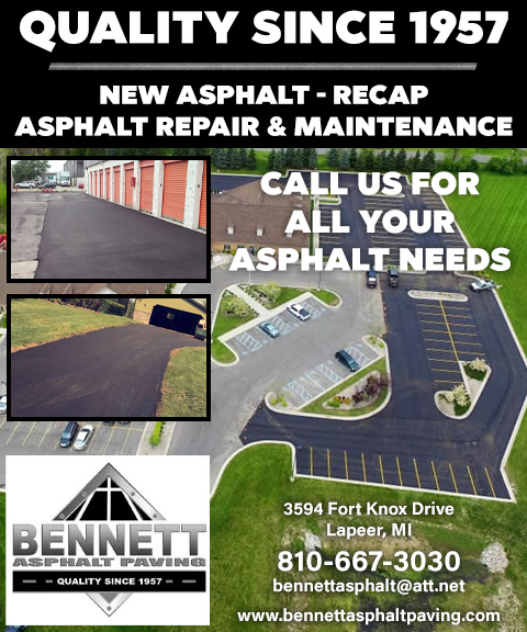 BENNETT ASHPHALT PAVING, LAPEER COUNTY, MI