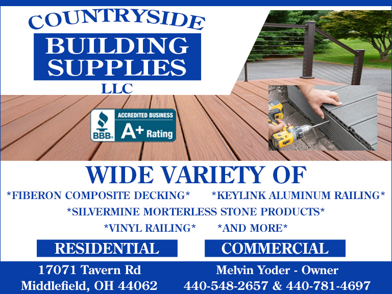 COUNTRYSIDE BUILDING SUPPLIES, GEAUGA COUNTY, OH