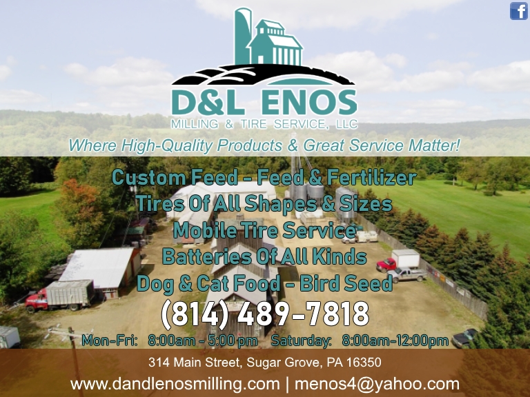 D&L ENOS MILLING AND TIRE SERVICE LLC, Warren County, PA