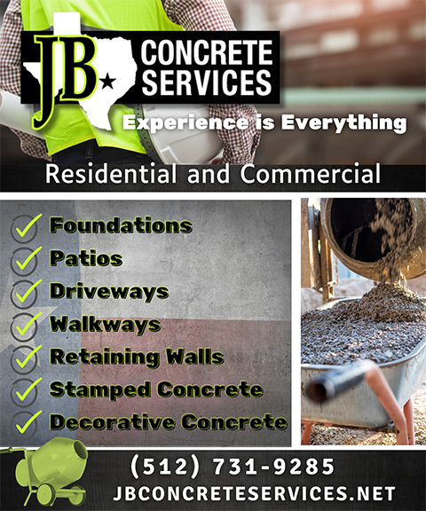 JB CONCRETE SERVICES LLC, Williamson County, TX