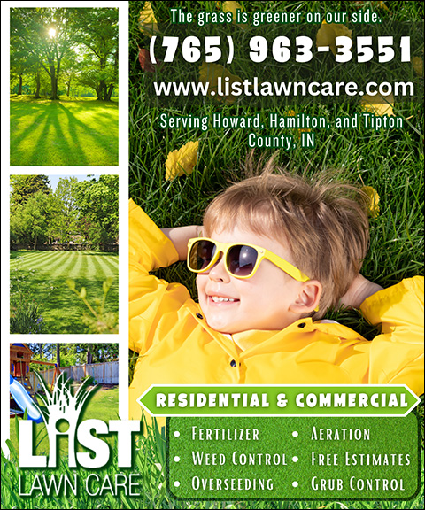 LIST LAWN CARE, HOWARD COUNTY, IN