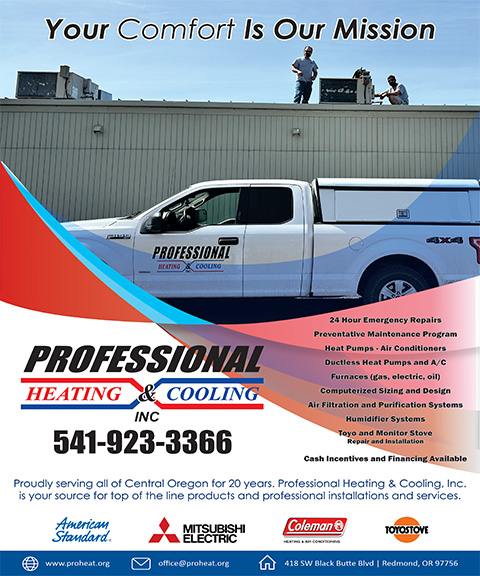 PROFESSIONAL HEATING & COOLING, INC, Deschutes COUNTY, OR