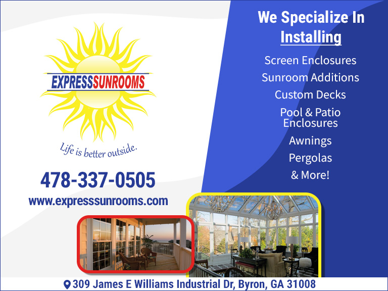EXPRESS SUNROOMS, PEACH COUNTY, GA
