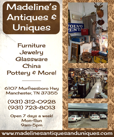 MADELINE’S ANTIQUES & UNIQUES, COFFEE COUNTY, TN