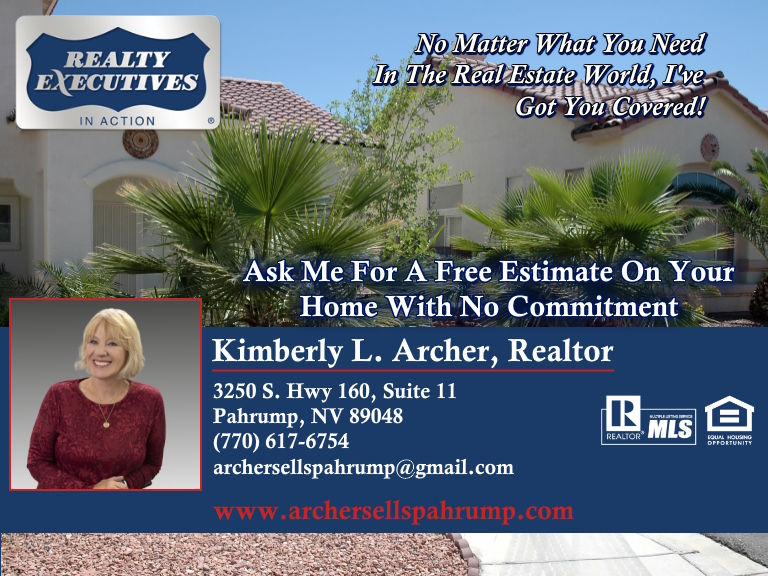 KIMBERLY ARCHER, REALTY EXECUTIVES IN ACTION, NYE COUNTY, NV