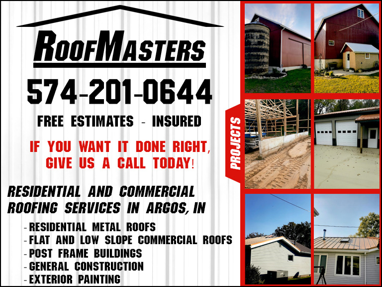 ROOF MASTERS, MARSHALL COUNTY, IN