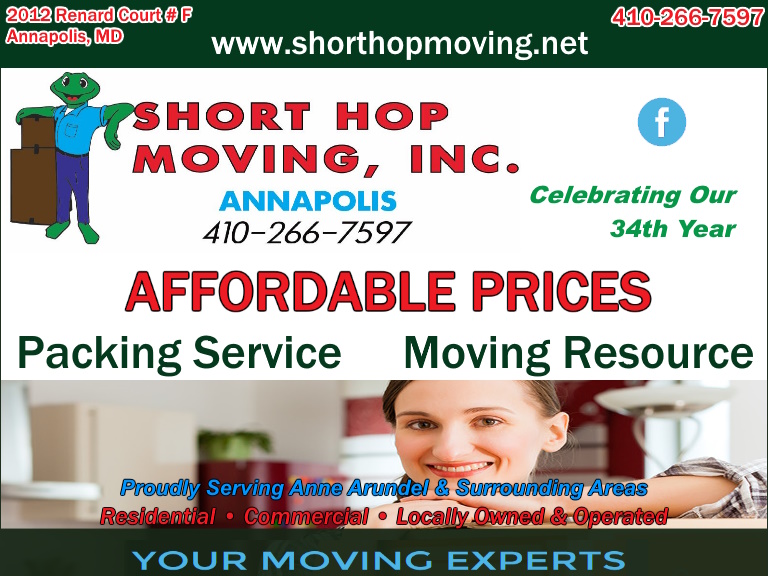 SHORT HOP MOVING, ANNE ARUNDEL COUNTY, MD