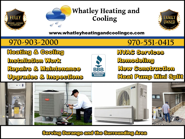 WHATLEY HEATING & COOLING, LAPLATA COUNTY, CO
