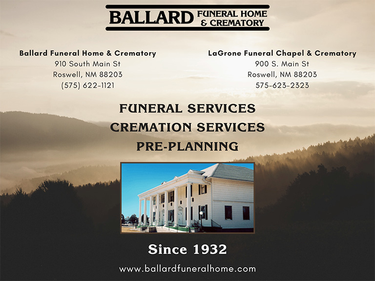 BALLARD FUNERAL HOME & CREMATORY, CHAVEZ COUNTY, NM