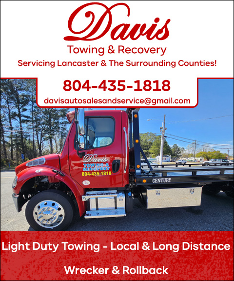 DAVIS TOWING & RECOVERY, LANCASTER COUNTY, VA