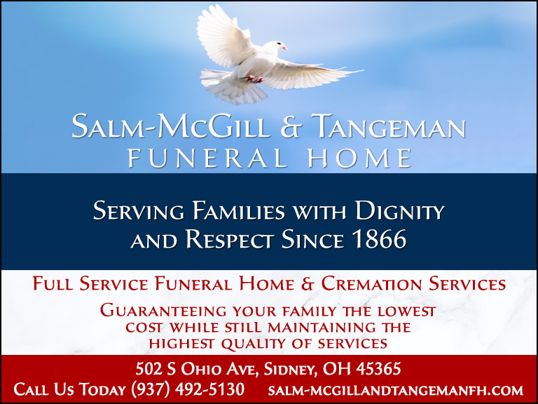 SALM-MCGILL & TANGEMAN FUNERAL HOME, SHELBY COUNTY, OH