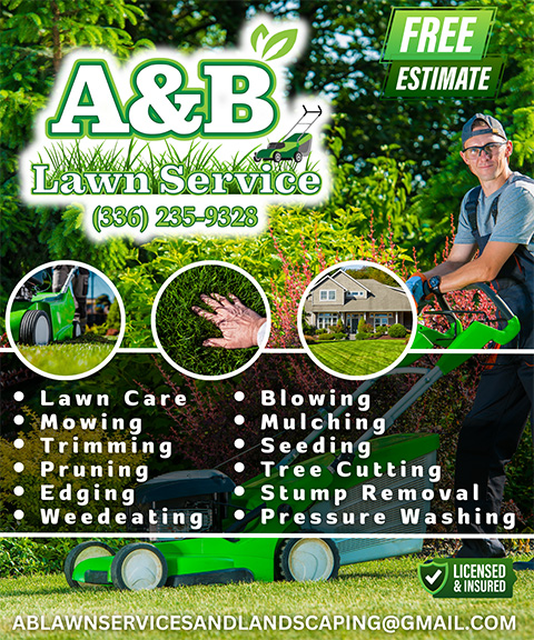 A&B LAWN SERVICES AND LANDSCAPING, ALAMANCE COUNTY, NC