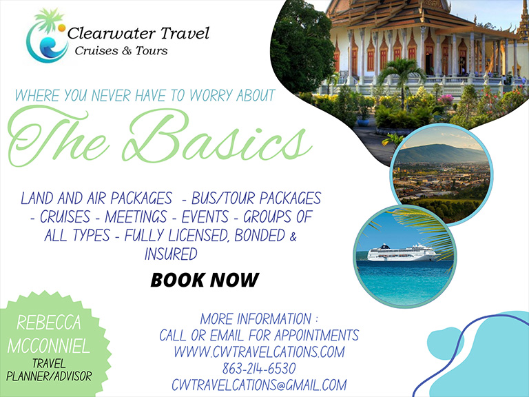 CLEARWATER TRAVEL CRUISES & TOURS, HIGHLANDS COUNTY, FL